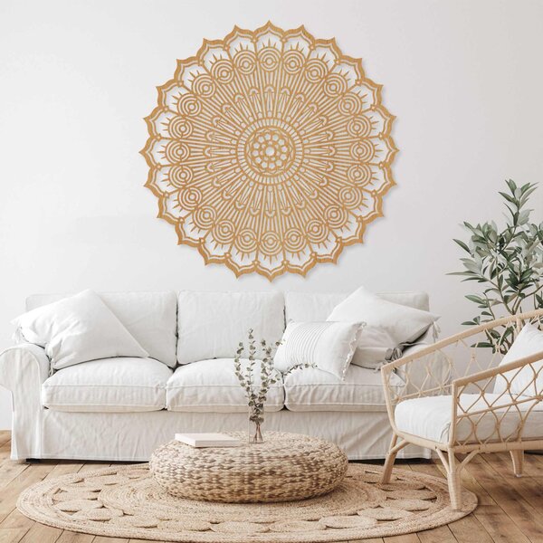 Dřevěná mandala na zeď | PERKO: HDF - Javor 30 cm 4532-100282 HDF0506