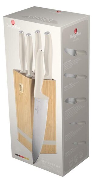 Sada nožů se stojanem BAMBOO 6 ks Sahara Collection
