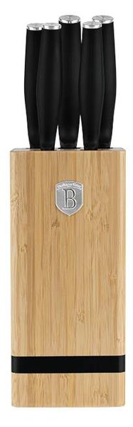 Sada nožů se stojanem BAMBOO 6 ks Matte Black Collection
