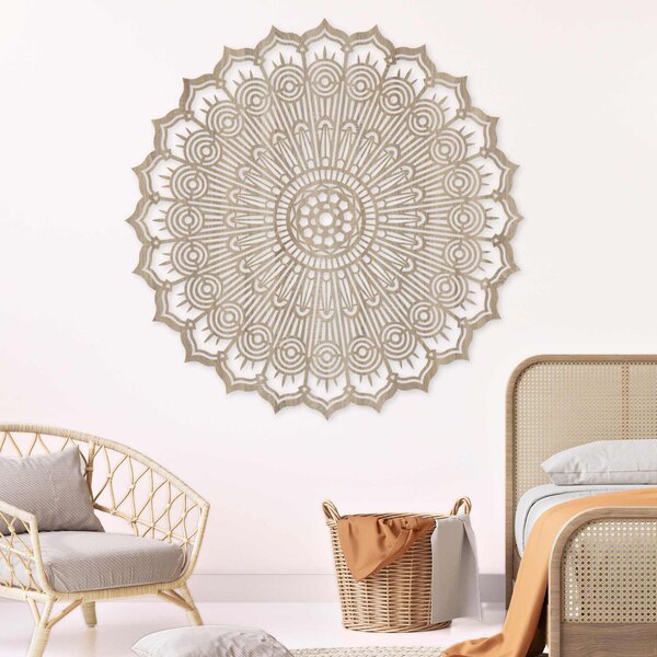 Dřevěná mandala na zeď | PERKO: HDF - Javor 30 cm 4532-100282 HDF0506