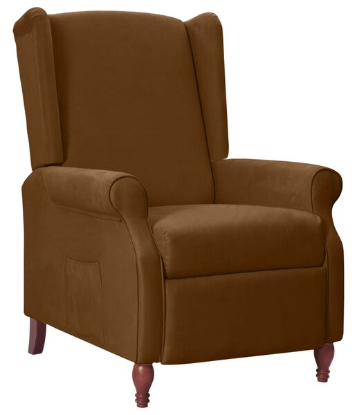 282211 Recliner Brown Fabric