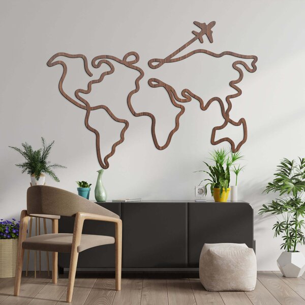 SENTOP | Dřevěná mapa na zeď | SENTOP HDF0496