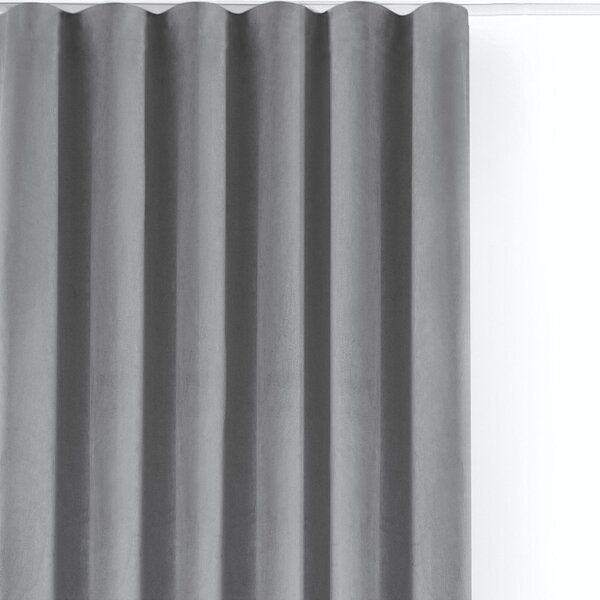 Šedý sametový dimout závěs 200x250 cm Velto – Filumi