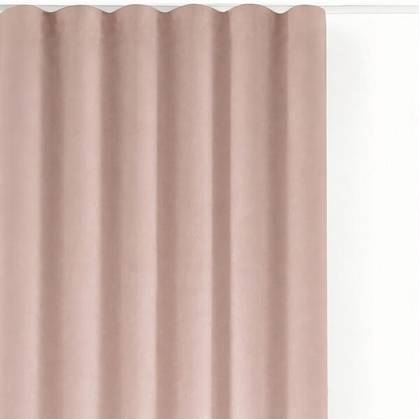 Světle růžový sametový dimout závěs 140x225 cm Velto – Filumi