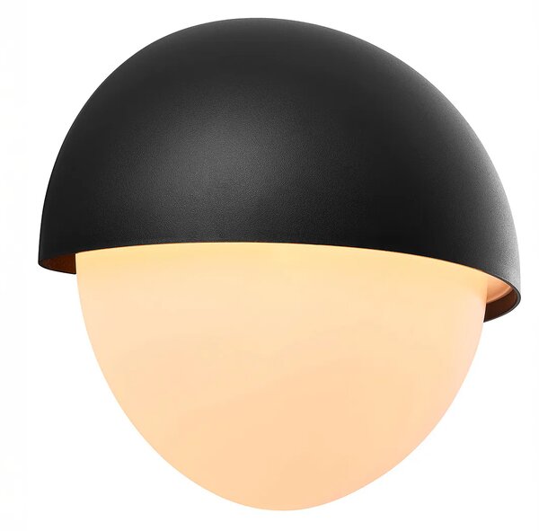 Nástěnné svítidlo Nordlux Scorpius Round black, š.20 cm, v.18 cm