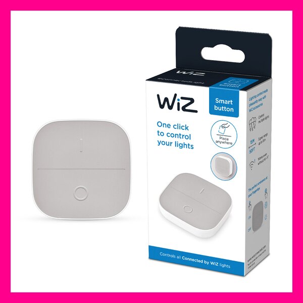 WiZ Portable button přenosný ovladač se stmívačem IP20, 1xAAA, bílý
