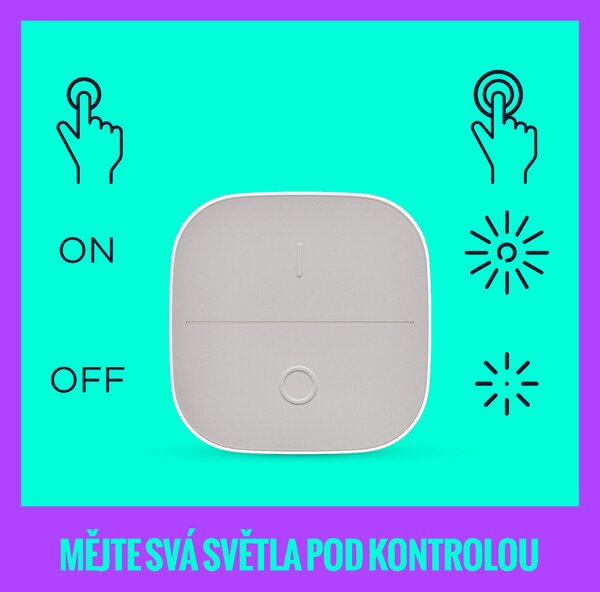 WiZ Portable button přenosný ovladač se stmívačem IP20, 1xAAA, bílý