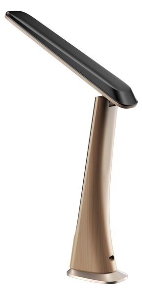 LED stolní lampička Immax WOOD s vestavěnou baterií, CCT, Stmívatelná