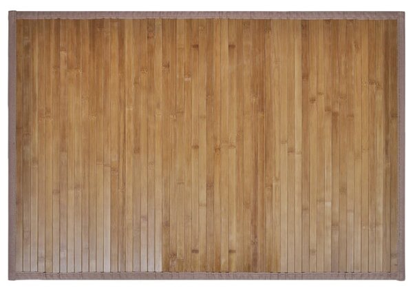 Bambusová koupelnová předložka - 2 ks - hnědá | 40x50 cm