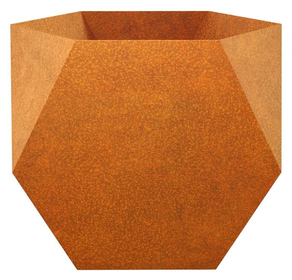 Cortenový květináč geometrický CONTENADOR, 100 x 100 x 95 cm