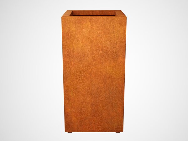 Cortenový květináč ALTO 4, 60 x 60 x 120 cm