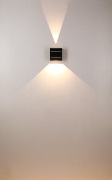 Venkovní nástěnné solární LED osvětlení Immax EFFECT 4000K, 2 světelné efekty