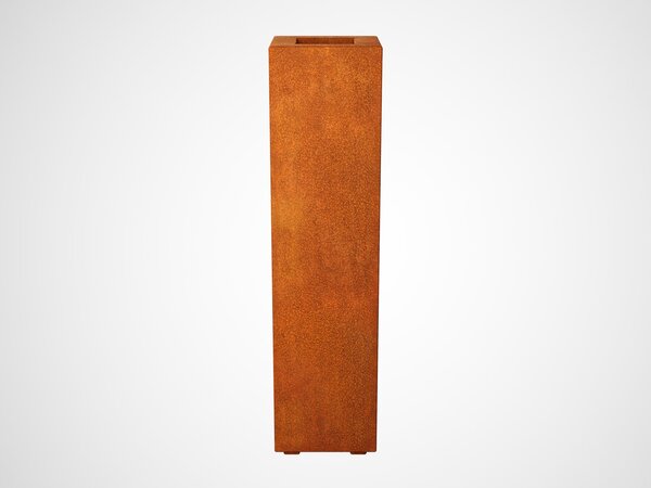 Cortenový květináč ALTO 2, 30 x 30 x 120 cm