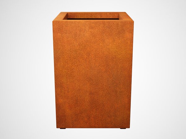 Cortenový květináč ALTO 3, 60 x 60 x 90 cm