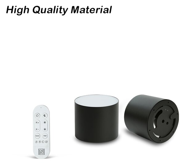 Immax NEO LITE RONDATES Smart stropní svítidlo černé 11,5cm 18W 1458lm Tuya WiFi BEACON