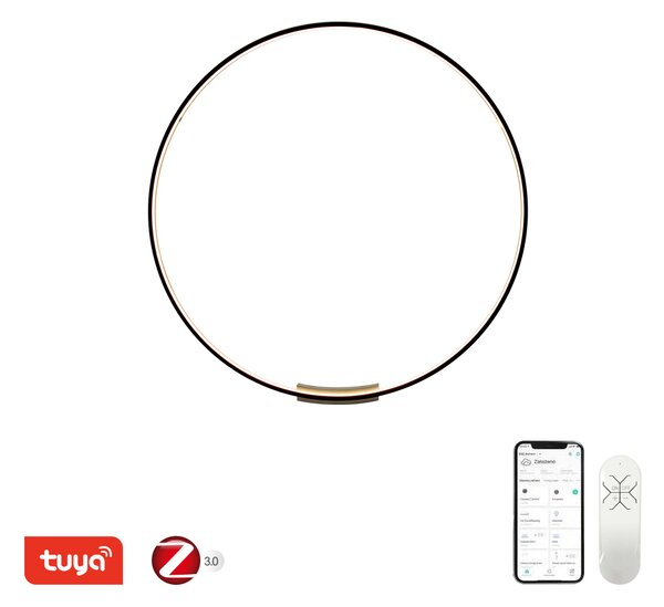 Immax NEO FINO nástěnné +stropní svítidlo černé 80cm 50W 3420lm Tuya Zigbee 3,0 s DO