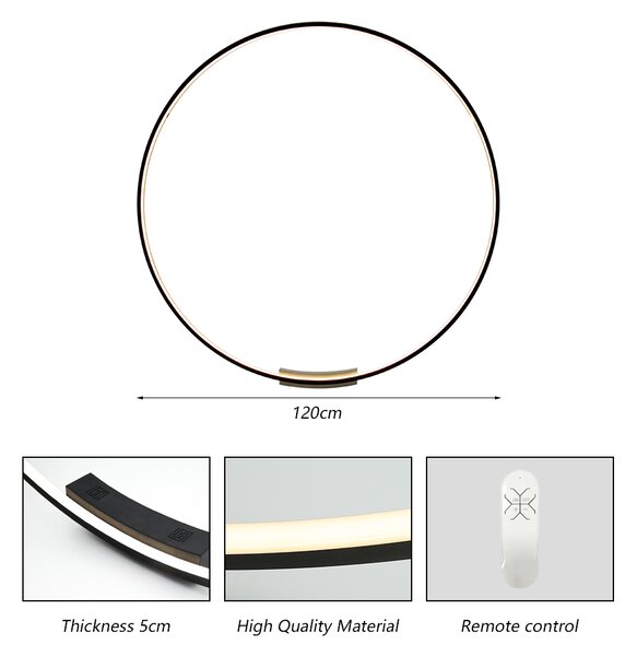 Immax NEO FINO nástěnné +stropní svítidlo černé 120cm 70W 4450lm Tuya Zigbee 3,0 s DO