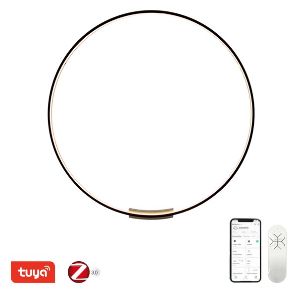 Immax NEO FINO nástěnné +stropní svítidlo černé 120cm 70W 4450lm Tuya Zigbee 3,0 s DO