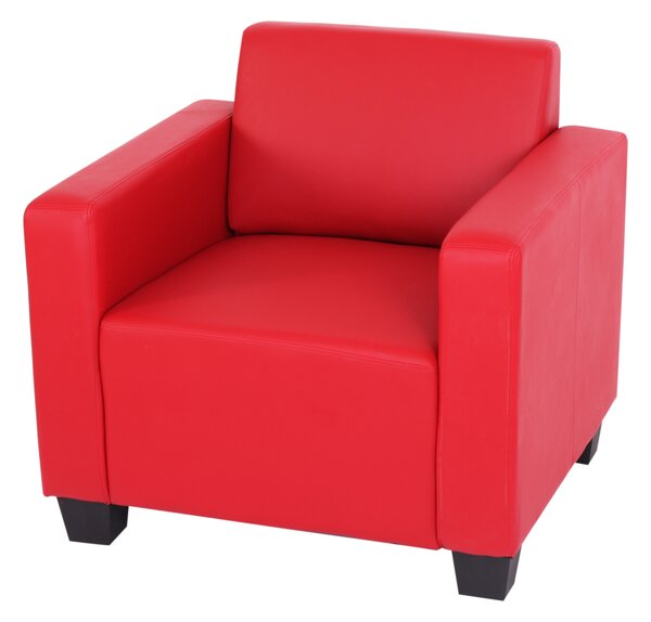 Křeslo lounge chair Lyon, Imitace ke ervená