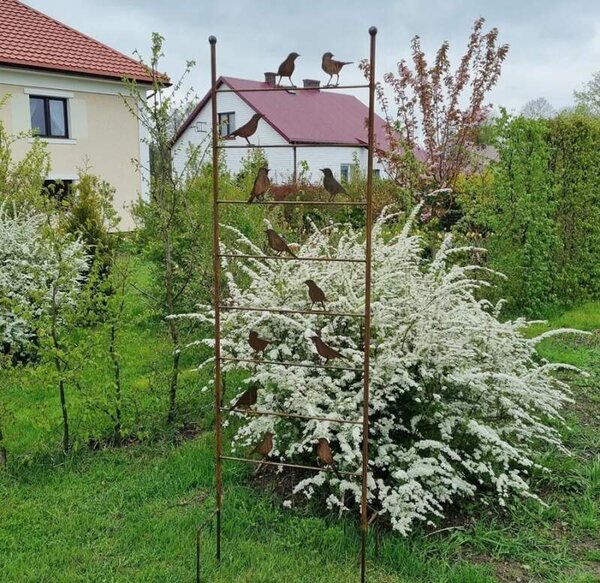 Zahradní dekorace kovová opora pro popínavé rostliny 180 cm
