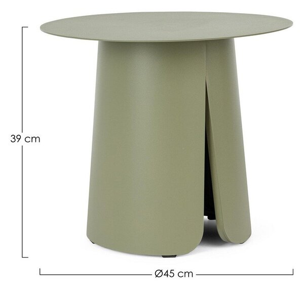 Hliníkový kulatý zahradní stolek ø 45 cm Bryan – Bizzotto