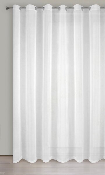 Dekorační dlouhá záclona s kroužky EDEN bílá 400x250 cm MyBestHome-