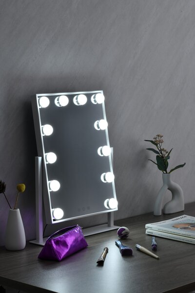 LED stolní kosmetické zrcadlo Immax MUST HAVE + zvětšovací zrcátko 12W, CCT