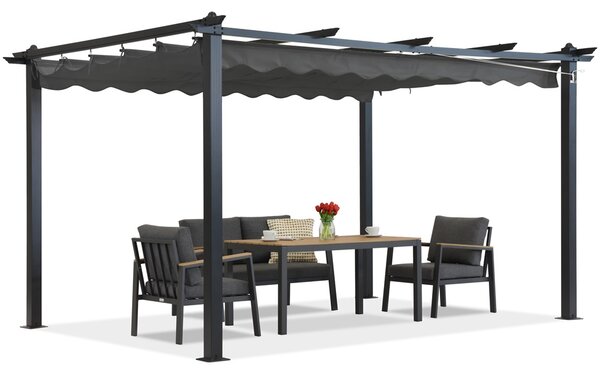 Terasová pergola Barbados 3x3 m Garden Point antracitová