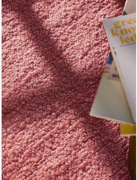 Tmavě růžový ručně tkaný běhoun z materiálu bouclé 80x200 cm Notting Hill Portobello – Ted Baker