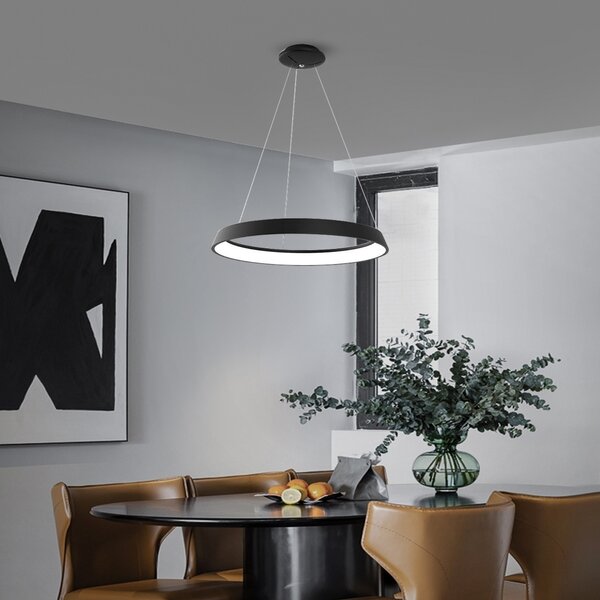 Immax NEO LIMITADO Smart závěsné svítidlo 60cm 39W černé Zigbee 3.0