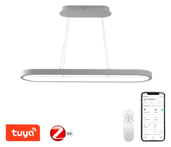 Immax NEO HIPODROMO Smart závěsné svítidlo 120x30cm, 66W bílé Zigbee 3.0