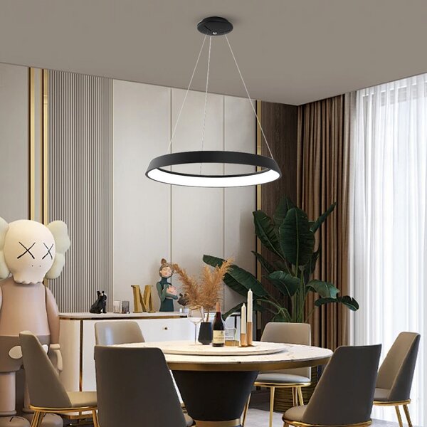 Immax NEO LIMITADO Smart závěsné svítidlo 60cm 39W černé Zigbee 3.0