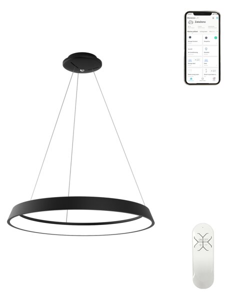 Immax NEO LIMITADO Smart závěsné svítidlo 60cm 39W černé Zigbee 3.0