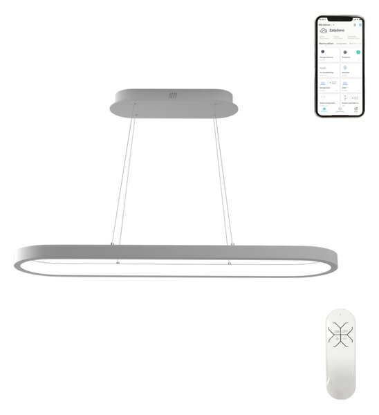 Immax NEO HIPODROMO Smart závěsné svítidlo 120x30cm, 66W bílé Zigbee 3.0