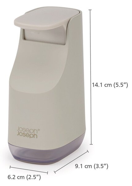 Béžový plastový dávkovač mýdla 350 ml Slim – Joseph Joseph