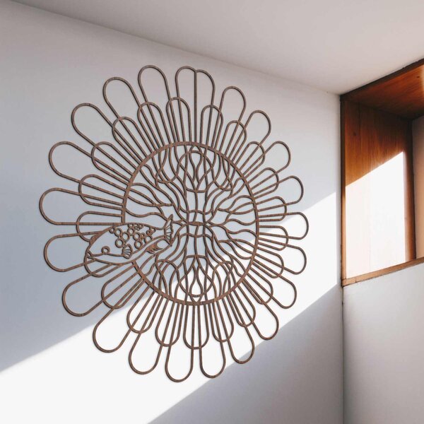 Dřevěný obraz na zeď květinový motiv | VJUSI: HDF - Javor 30 cm 4591-105719 HDF0348