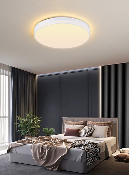 Immax NEO LITE AREAS Smart stropní svítidlo 40cm, 24W černé Tuya WiFi, DO s funkcí BEACON
