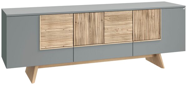NÍZKÁ KOMODA, divoký dub, šedá, 192/68/45 cm Voglauer - Komody z masivu