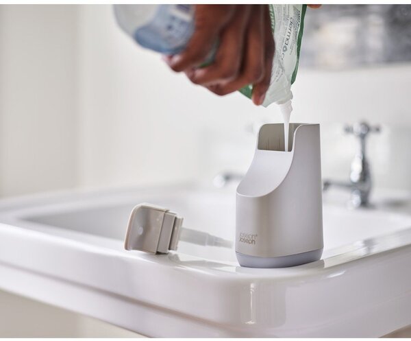 Béžový plastový dávkovač mýdla 350 ml Slim – Joseph Joseph