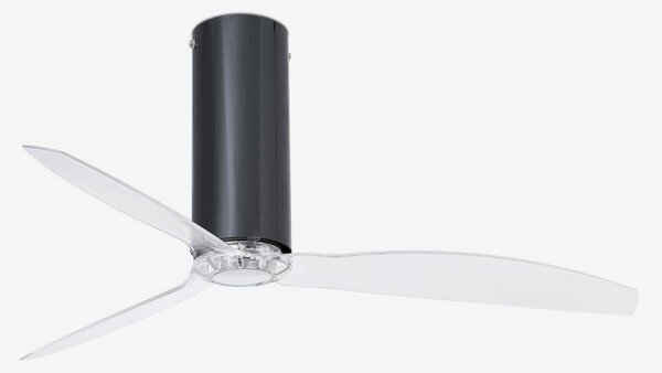 FARO 32035 TUBE FAN, černá/transparentní, stropní ventilátor s DC motorem - FARO