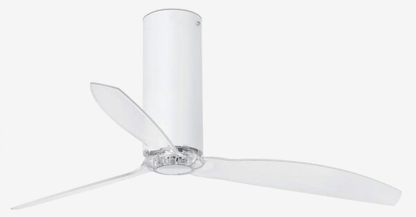 FARO 32033 TUBE FAN, bílá/transparentní, stropní ventilátor s DC motorem - FARO