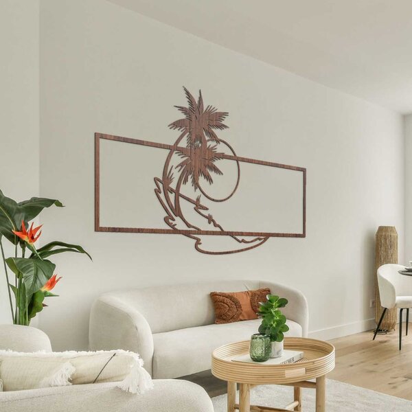 SENTOP | Designová dřevěná dekorace květinový ornament | SENTOP HDF0323