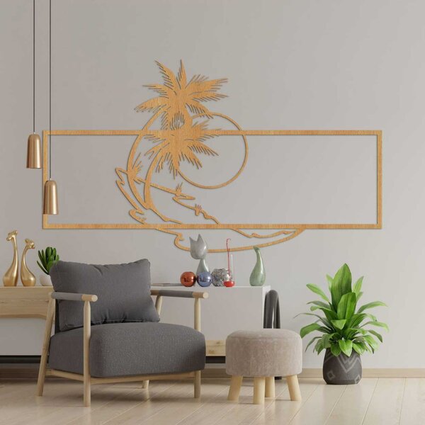 SENTOP | Designová dřevěná dekorace květinový ornament | SENTOP HDF0323