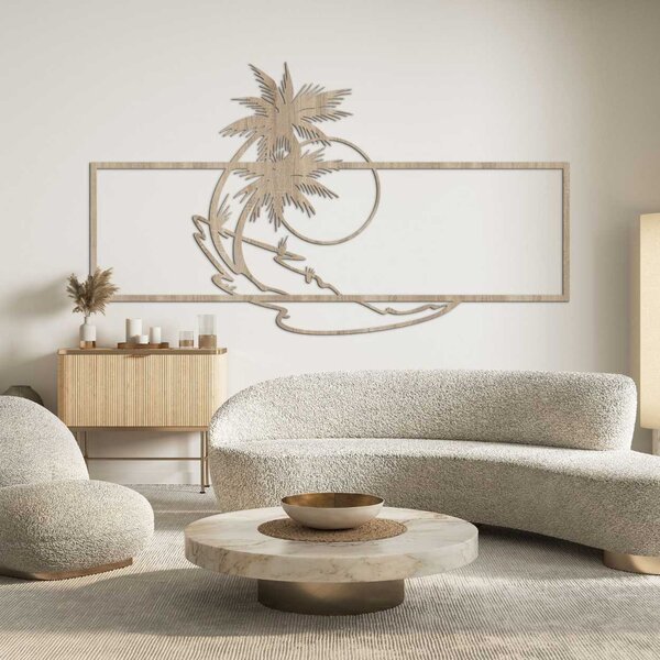 SENTOP | Designová dřevěná dekorace květinový ornament | SENTOP HDF0323