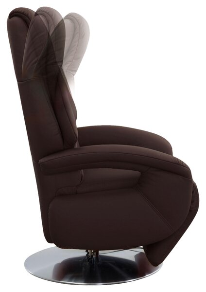 RELAXAČNÍ KŘESLO, kůže, mokka Sit & More - Online Only křesla & taburety, Online Only