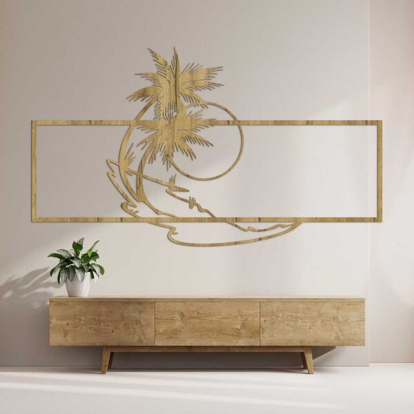 SENTOP | Designová dřevěná dekorace květinový ornament | SENTOP HDF0323