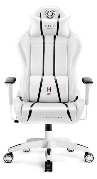 Herní židle Diablo X-One 2.0 King Size: bílo-černá Diablochairs VY-S3YS-UWV2