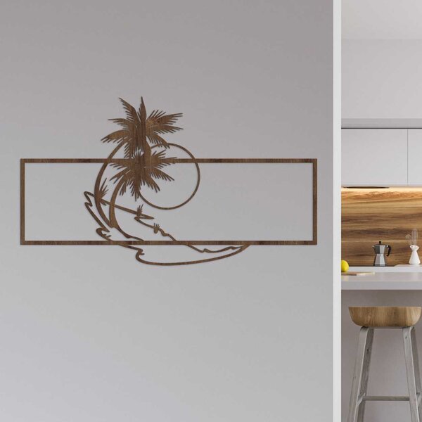 SENTOP | Designová dřevěná dekorace květinový ornament | SENTOP HDF0323