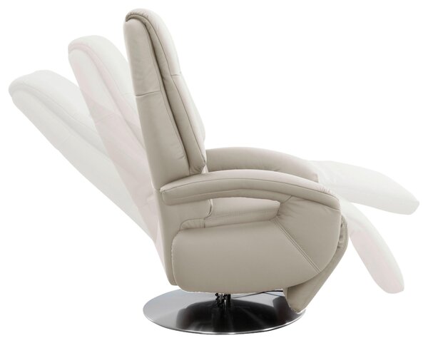 RELAXAČNÍ KŘESLO, kůže, bílá Sit & More - Online Only křesla & taburety, Online Only