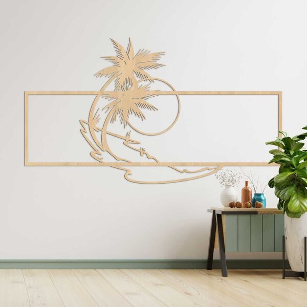 SENTOP | Designová dřevěná dekorace květinový ornament | SENTOP HDF0323